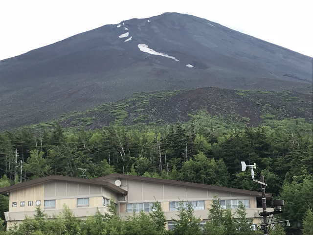 富士山の頂上付近